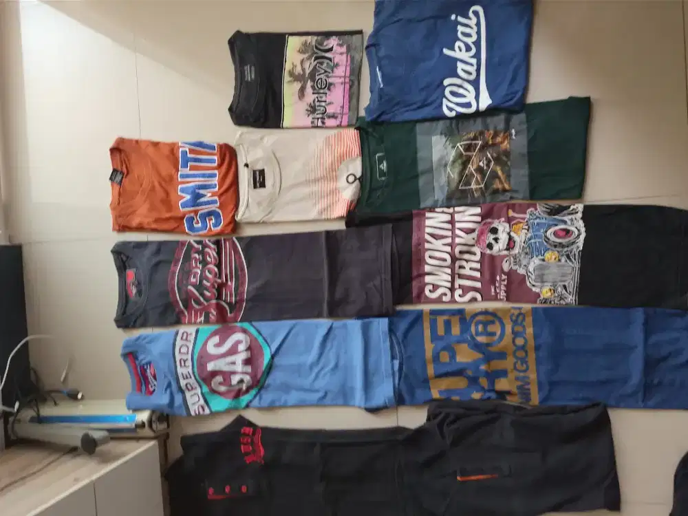 Baju Kaos Superdry,Smith,Erigo,Hurley,FMC Original 100%