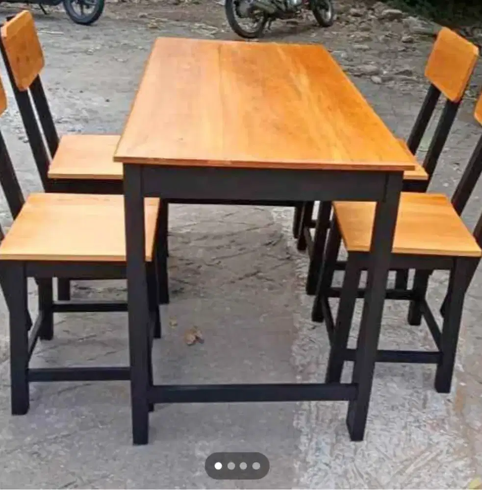 di juwal meja kursi lestoran 1 set kursi 4 meja 1