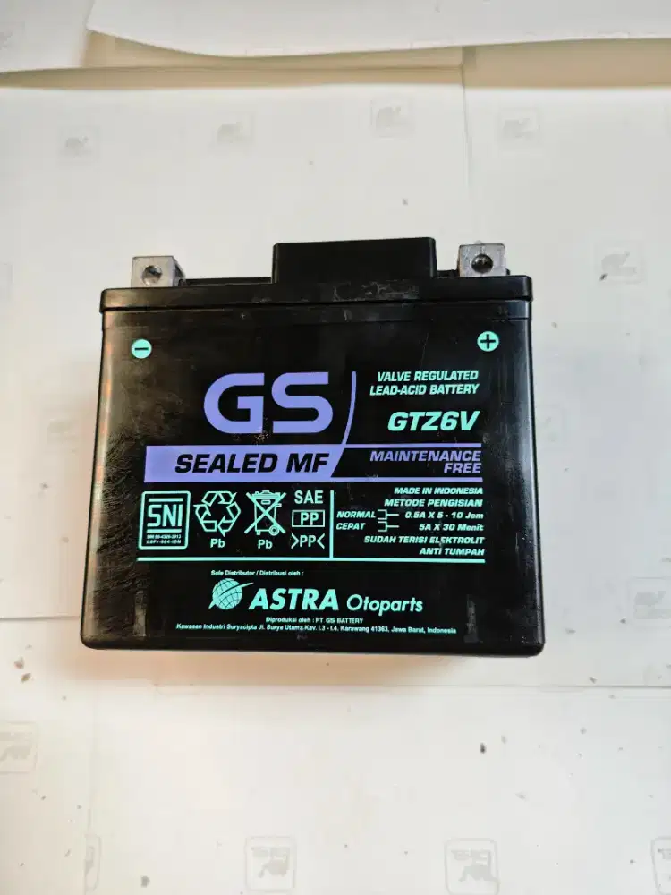 aki accu GS GTZ6V vario new led