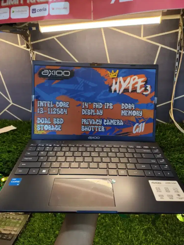 AXIOO HYPE INTEL CORE I3 RAM 8GB SSD 256GB SIAP PAKAI