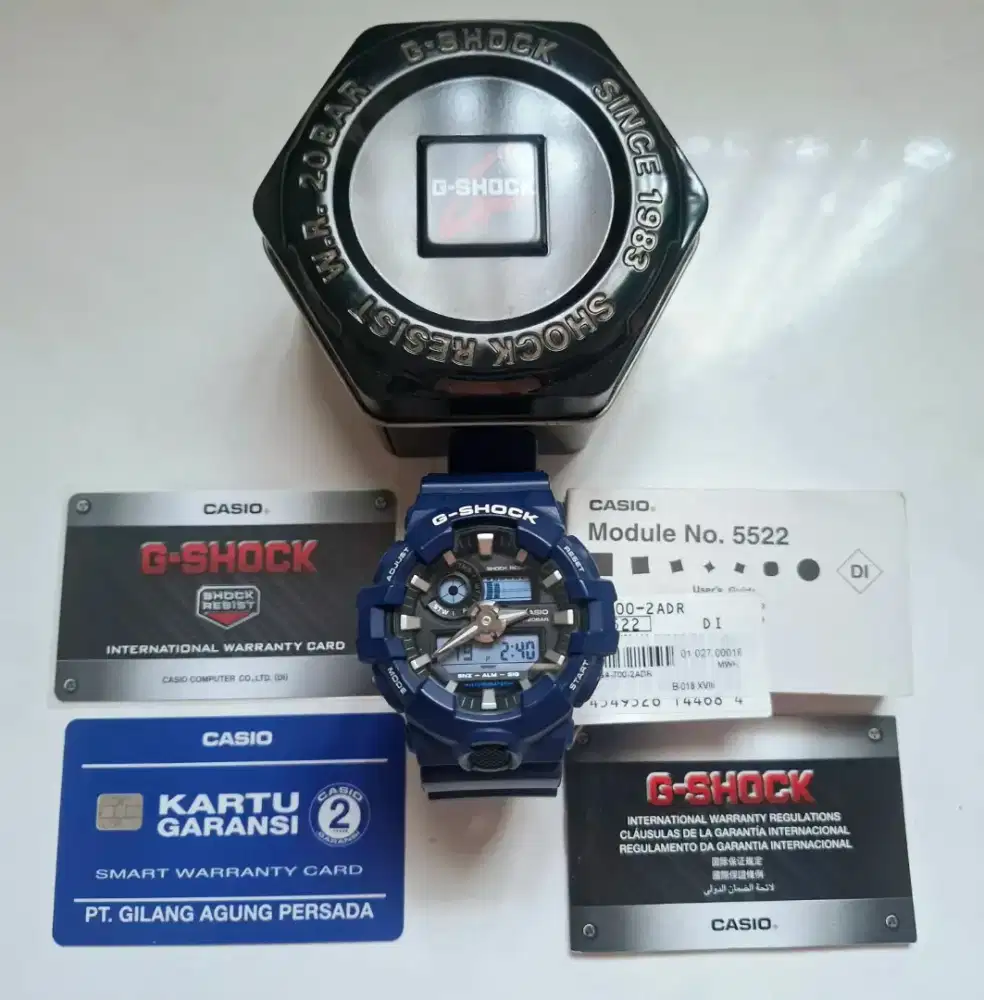 Jam g-shock ga 700 2-adr like new
