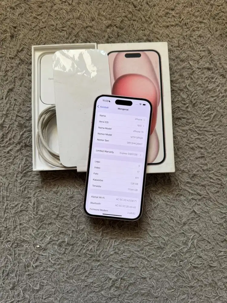 Iphone 15 128GB Ibox