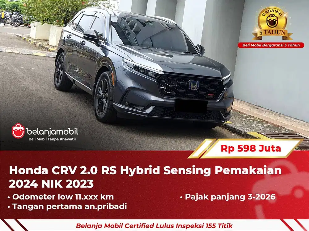 [ GARANSI 5TH ] Honda CR-V CR V CRV RS Hybrid HEV Sensing 2023/2024