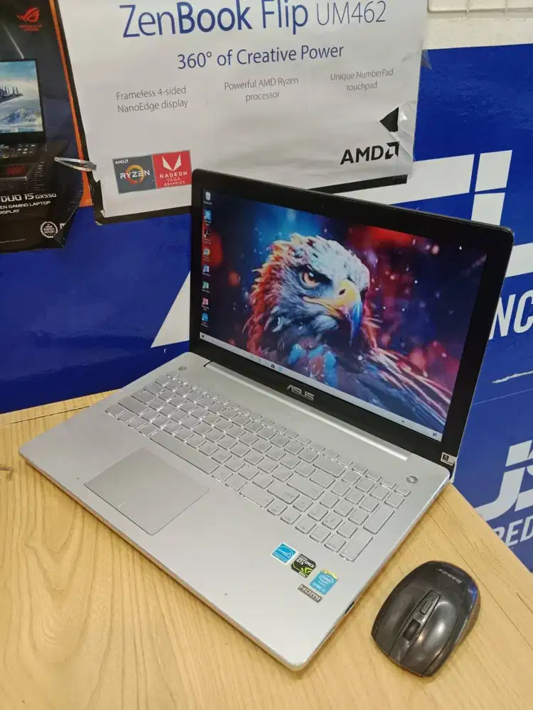 LAPTOP GAME DAN EDITING ASUS N550JK CORE i7 RAM 16GB SSD 256GB NVIDIA