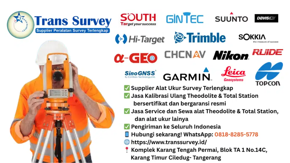 Jasa Kalibrasi, Service, Sewa Alat Survey Tangerang 0818+8285+5778