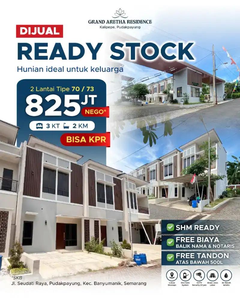 DI JUAL RUMAH BARU SIAP HUNI DI BANYUMANIK