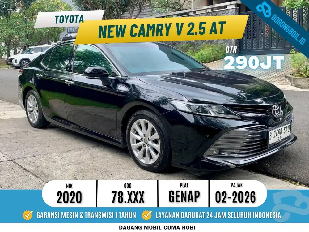 TOYOTA NEW CAMRY V 2.5CC AT 2020 ISTIMEWA SIAP PAKAI