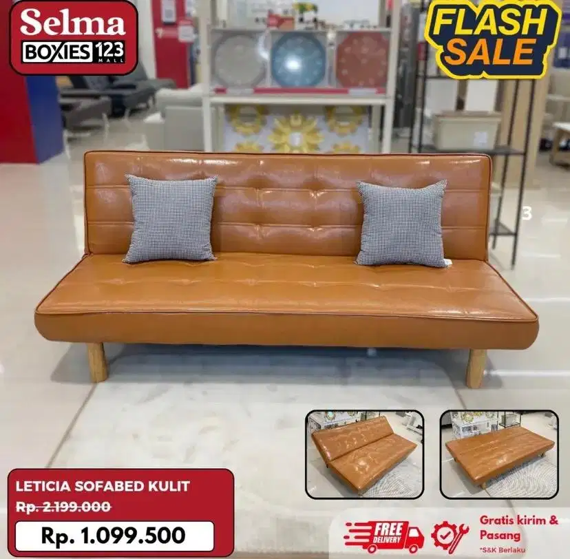 Leticia sofabed kulit