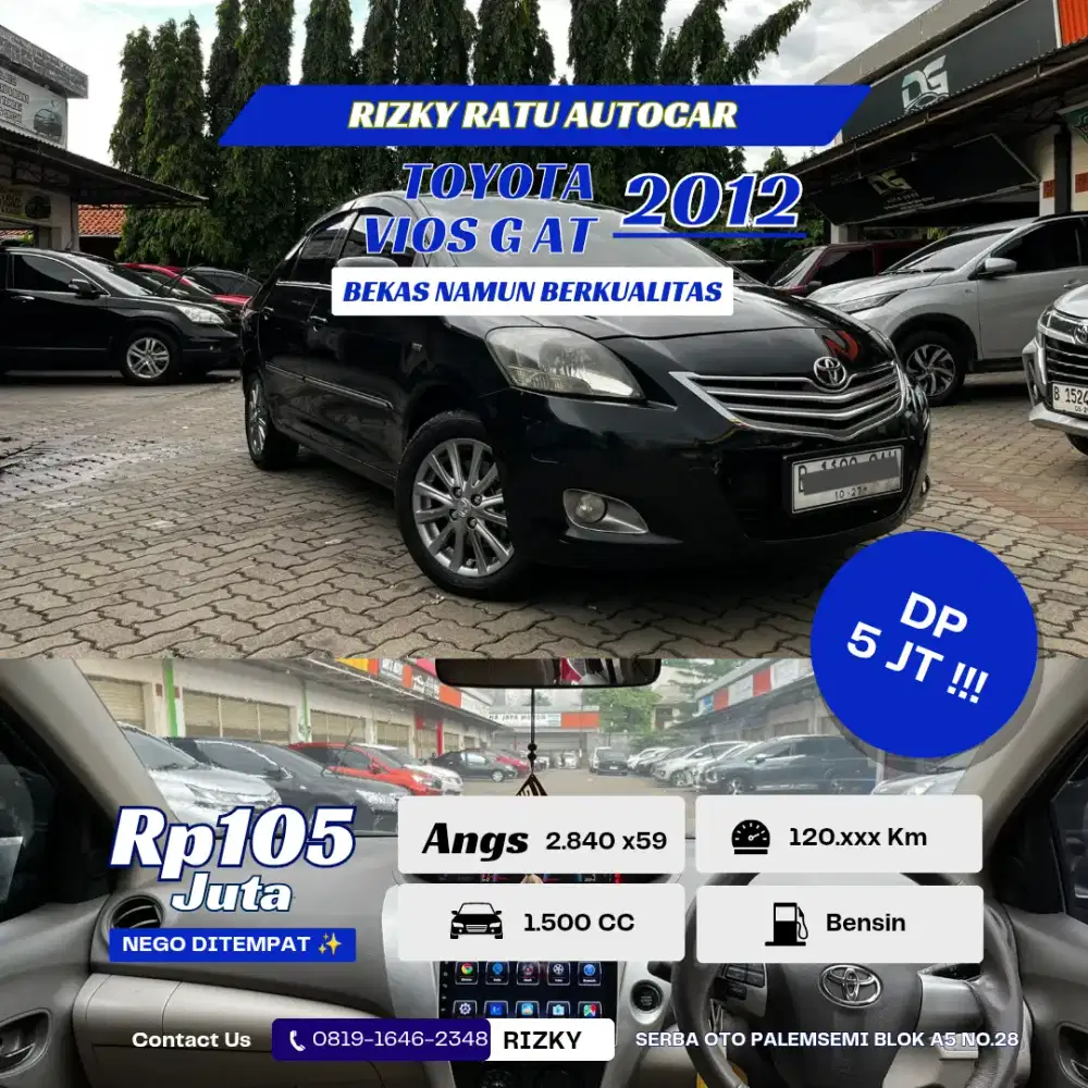 DP 5 JT!!! Toyota Vios G matic 1.5