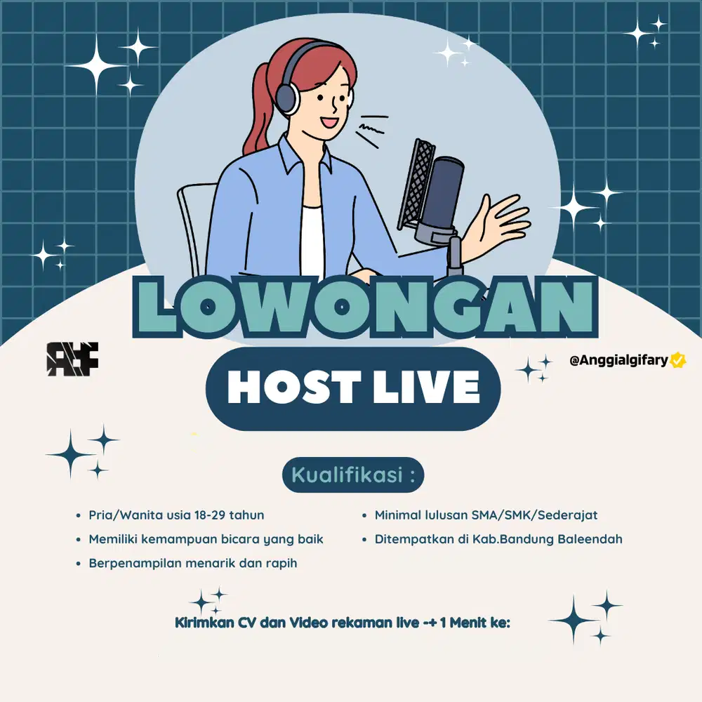 DICARI HOST LIVE SHOPEE & TIKTOK - ELECTRONIC