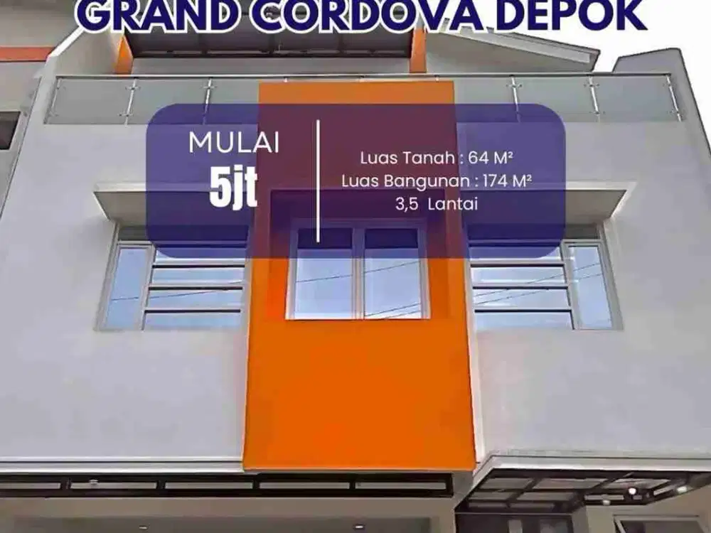 Rumah Multifungsi 3 Lantai Lokasi Di Jalan Utama Studio Alam Depok