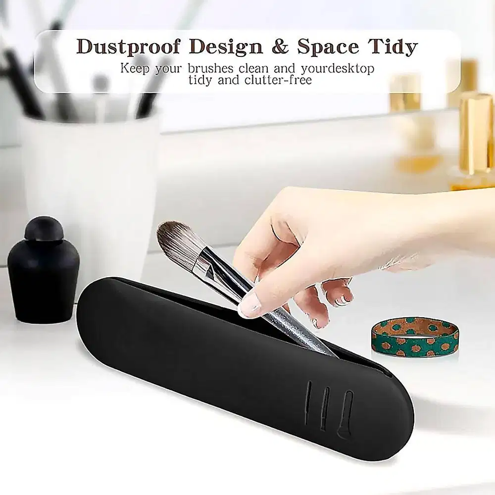 250923L Beauty Ballpoint Pencil Brush Holder Silicone Storage Case Pro