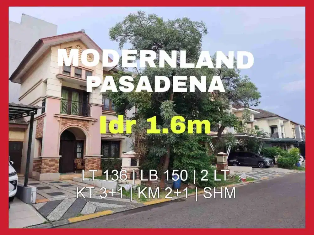 Wilson Jual murah rumah luas di modernland