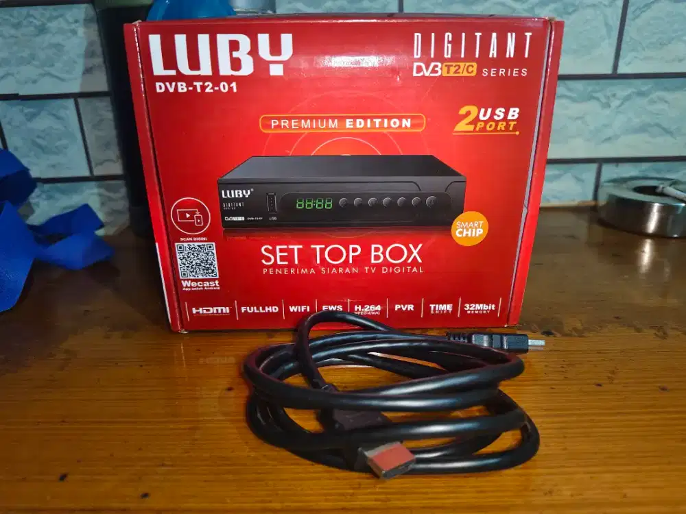 STB Luby T201 Fullset Lengkap