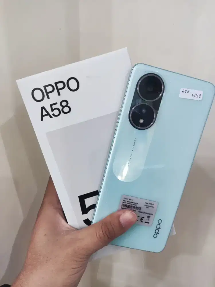 Oppo a58 ram 6/128 second