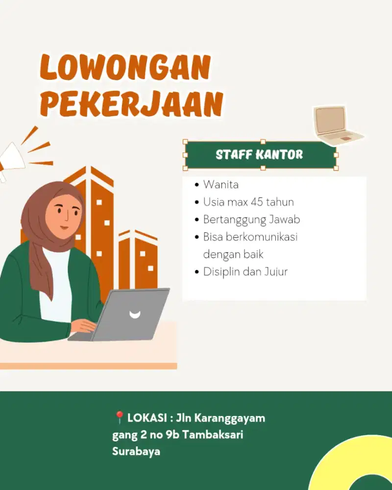 DIBUTUHKAN SEGERA