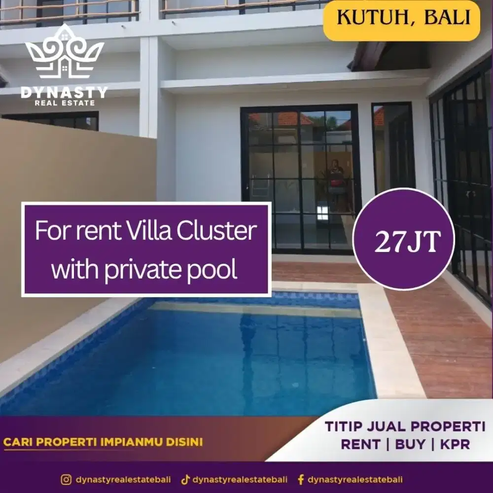 Sewa villa lokasi strategis di kutuh