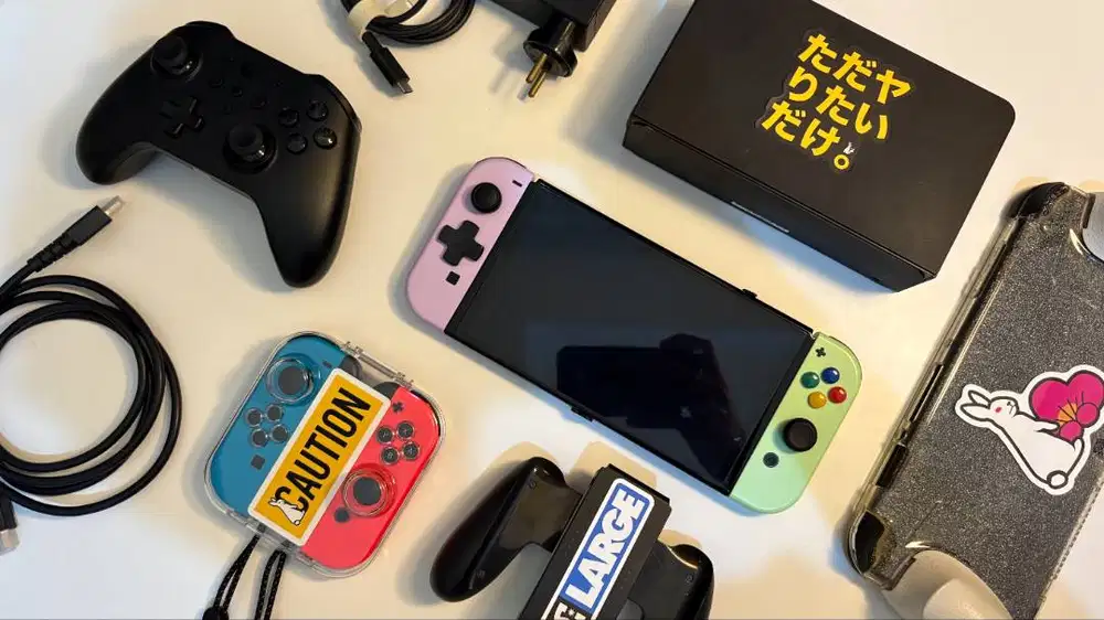 Nintendo Switch Oled C-F-W 256 Full Aksesoris