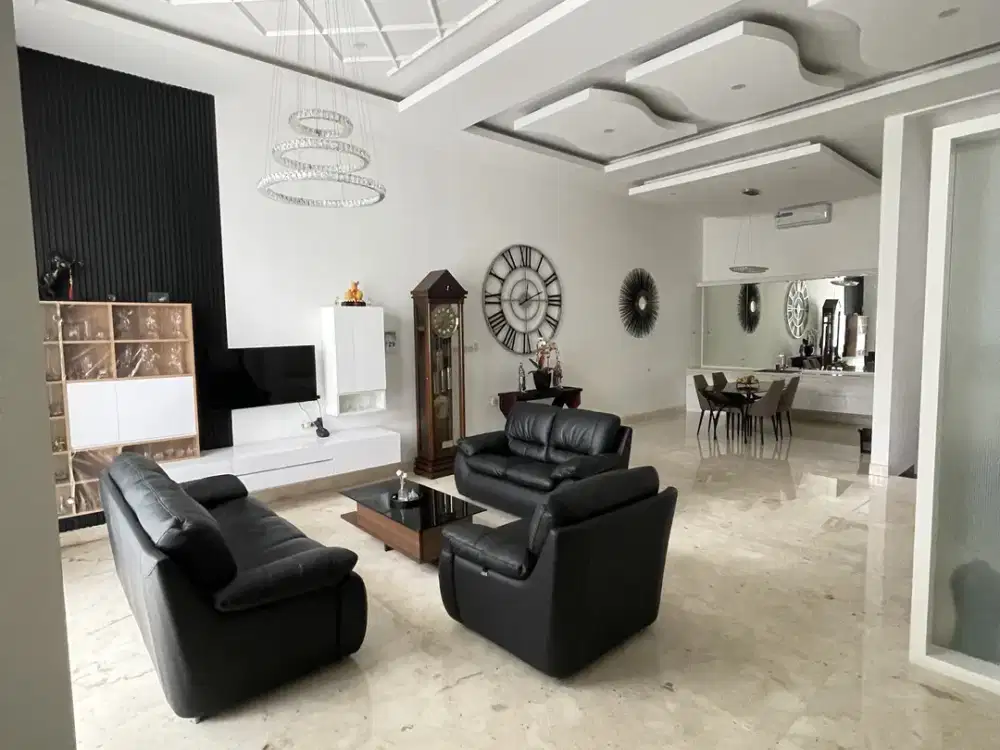 rumah pik1 kano permai uk 12x15,bangunan kontrkator,furnish,3.5 lantai