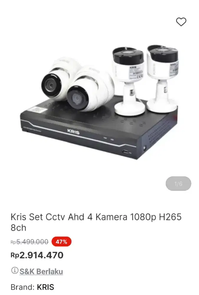 CCTV 4 Chanel 1Tb, ga jadi pake