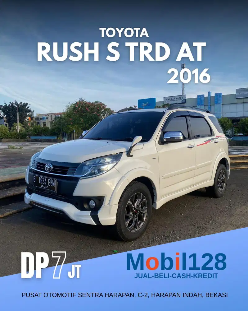 [MURAH DP 7Jt] Toyota Rush S TRD Ultimo AT 2016, Putih