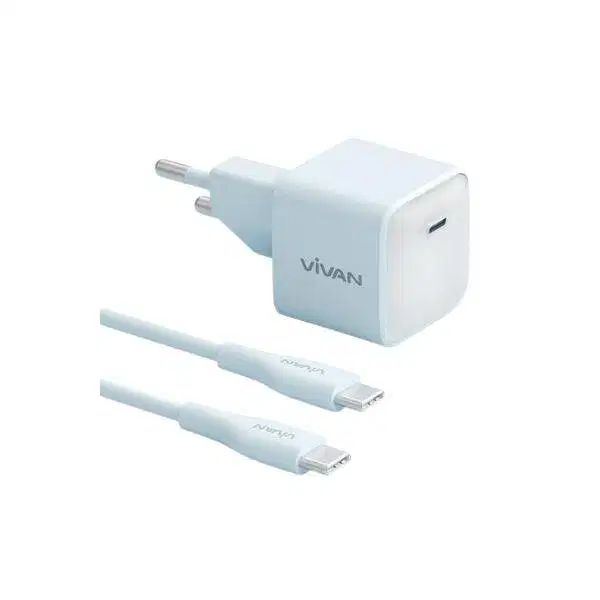 Vivan Power Ice 20 Charger Set USB-C 20W with Type-C to Type-C Cable