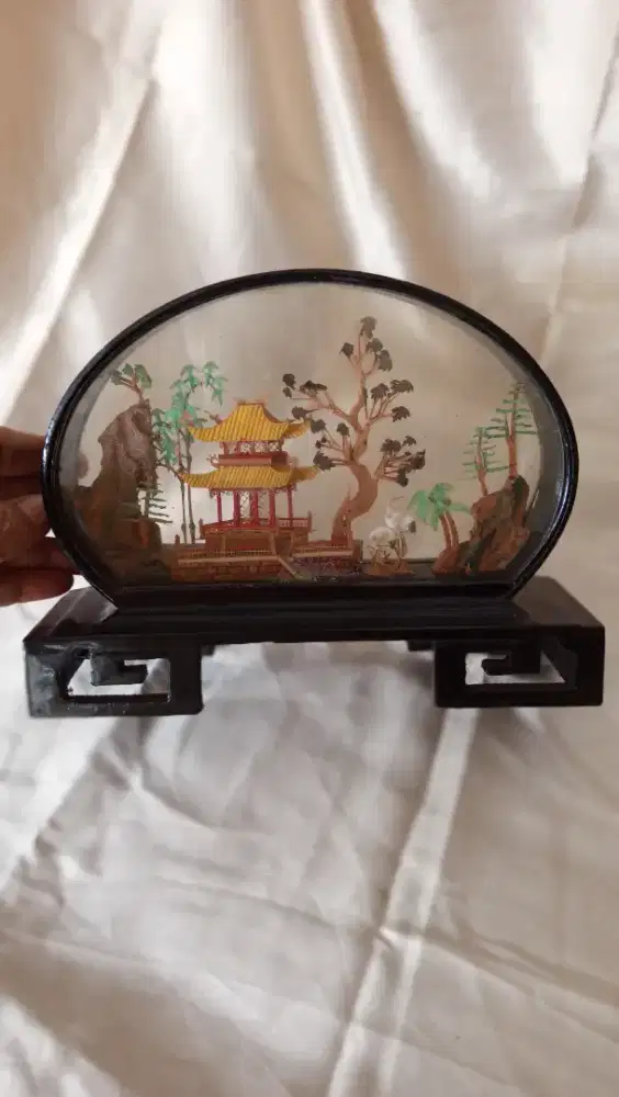 Diorama Seni ukiran tangan Tiongkok
