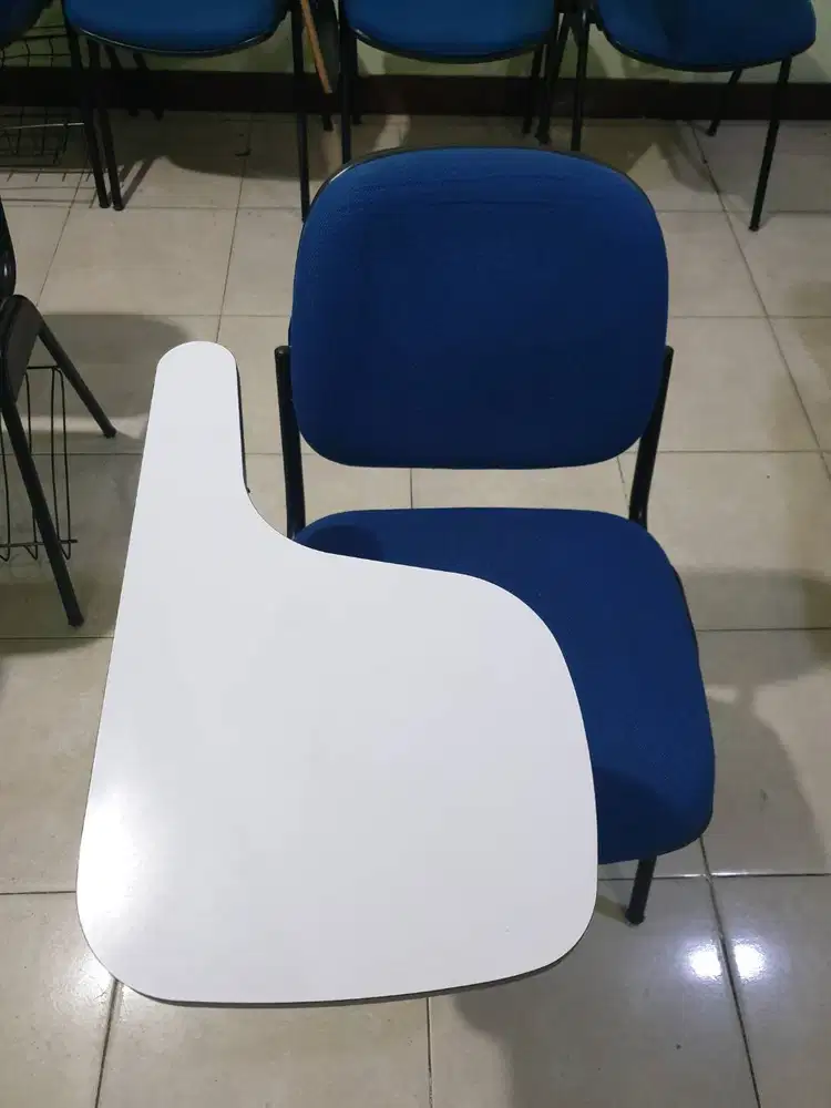 kursi kuliah warna biru full set