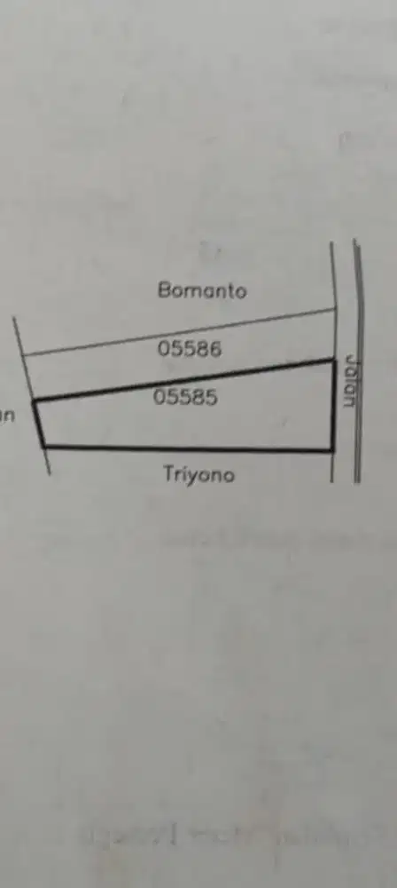 Jual tanah lokasi Utara jln tol Wonorejo lt 109m harga 120jt nego