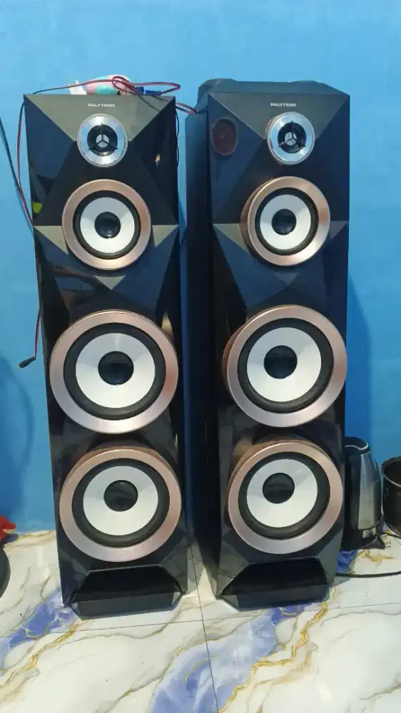 Jual spiker Polytron sama mic wireless advance