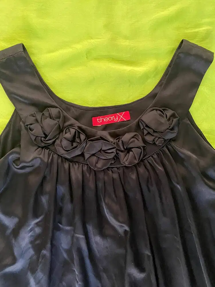 DRESS PARTY - HITAM - THEORY X – ALLSIZE - PRELOVED LIKE NEW