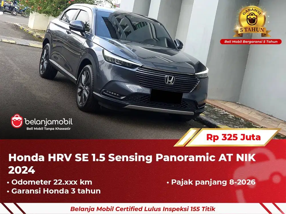 [ GARANSI 5TH ] Honda HRV HR-V HR V SE 1.5 Sensing Panoramic 2024 2025