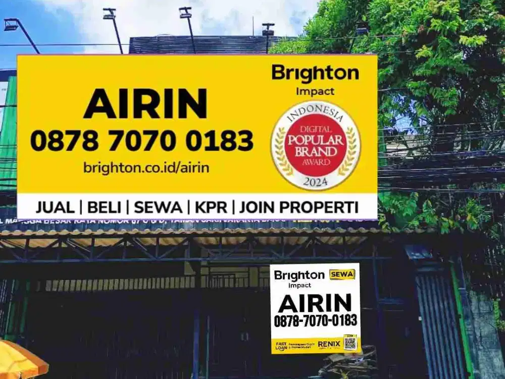 JUAL / SEWA RUKO GANDENG STRATEGIS & FUNGSIONAL DAERAH MANGGA BESAR