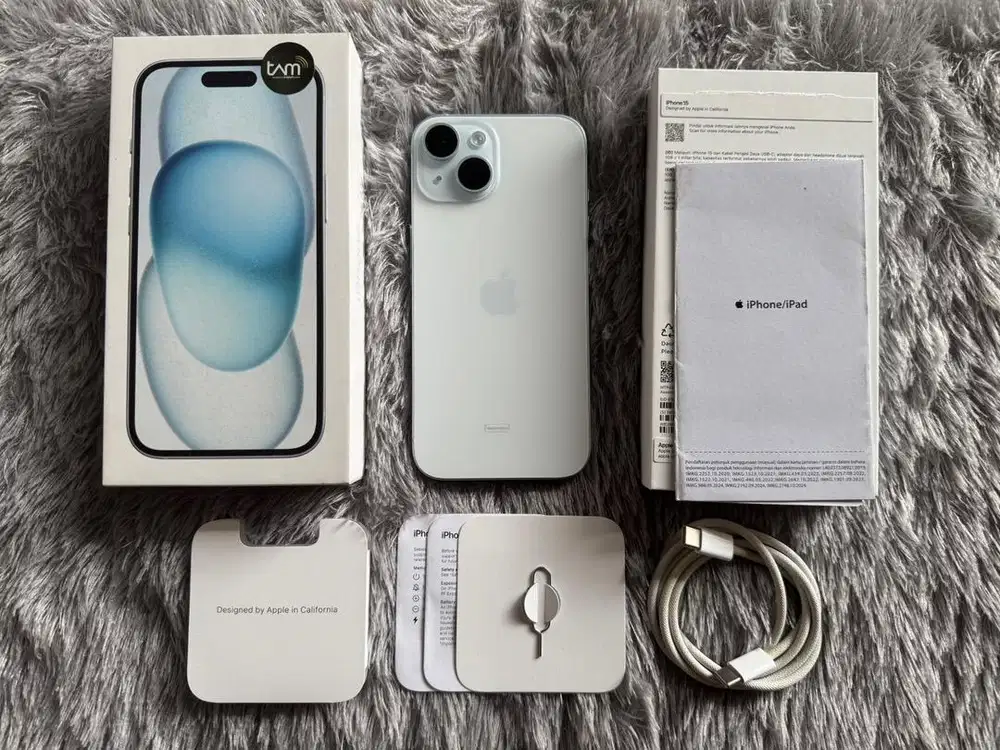 Iphone 15 128GB Blue BH 99% Garansi iBox Juni 2026