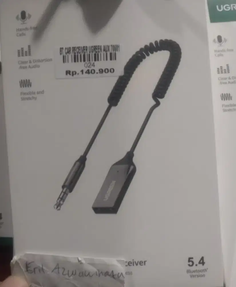 BT CAR RECEIVER UGREEN AUX 70601 l ATLANTIS DAHSYAT