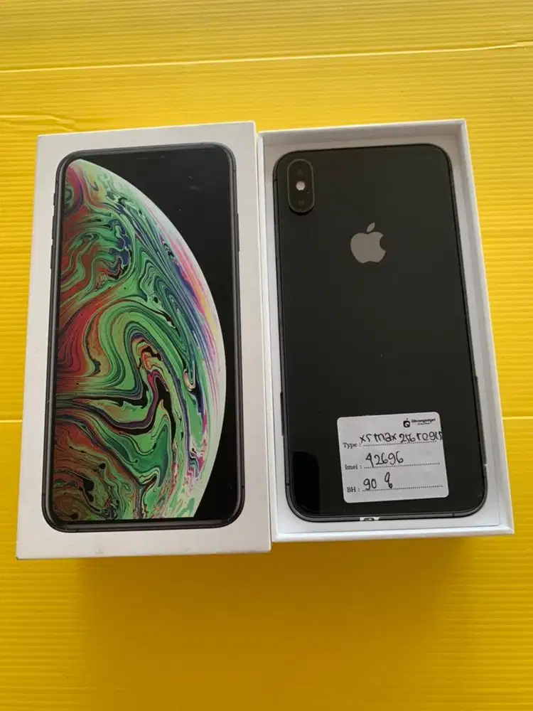 IPHONE XS MAX 256GB REGIST TERDAFTAR