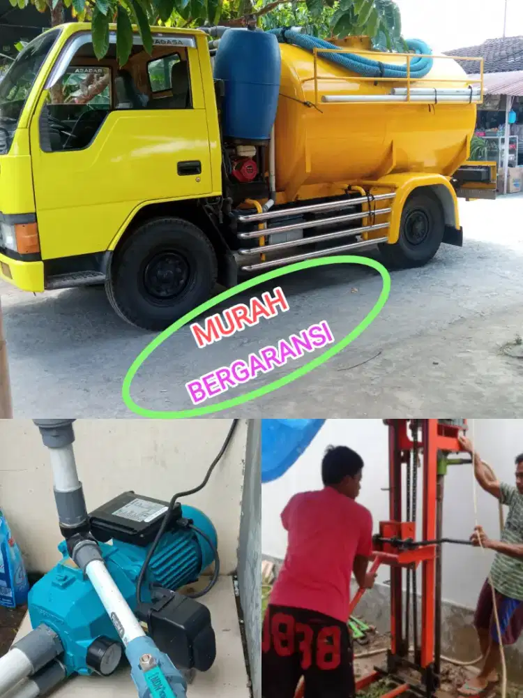 SEDOT WC PENUH SALURAN MAMPET SUNTIK SUMUR SUMUR BOR SERVIS POMPA AIR