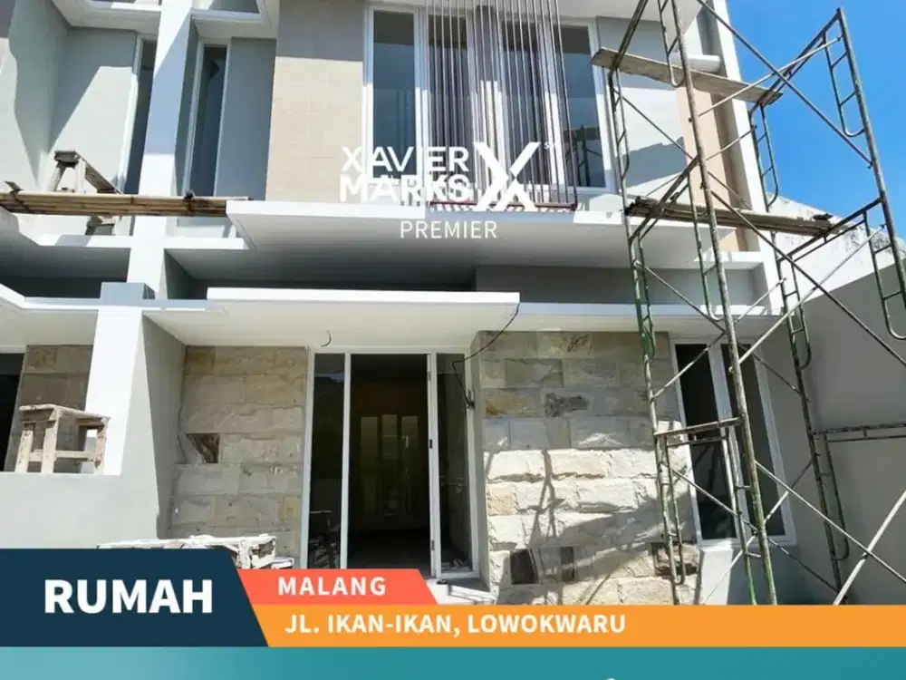 Rumah Baru Gress 2 Lantai Siap Huni Jalan Ikan Ikan Lowokwaru Malang