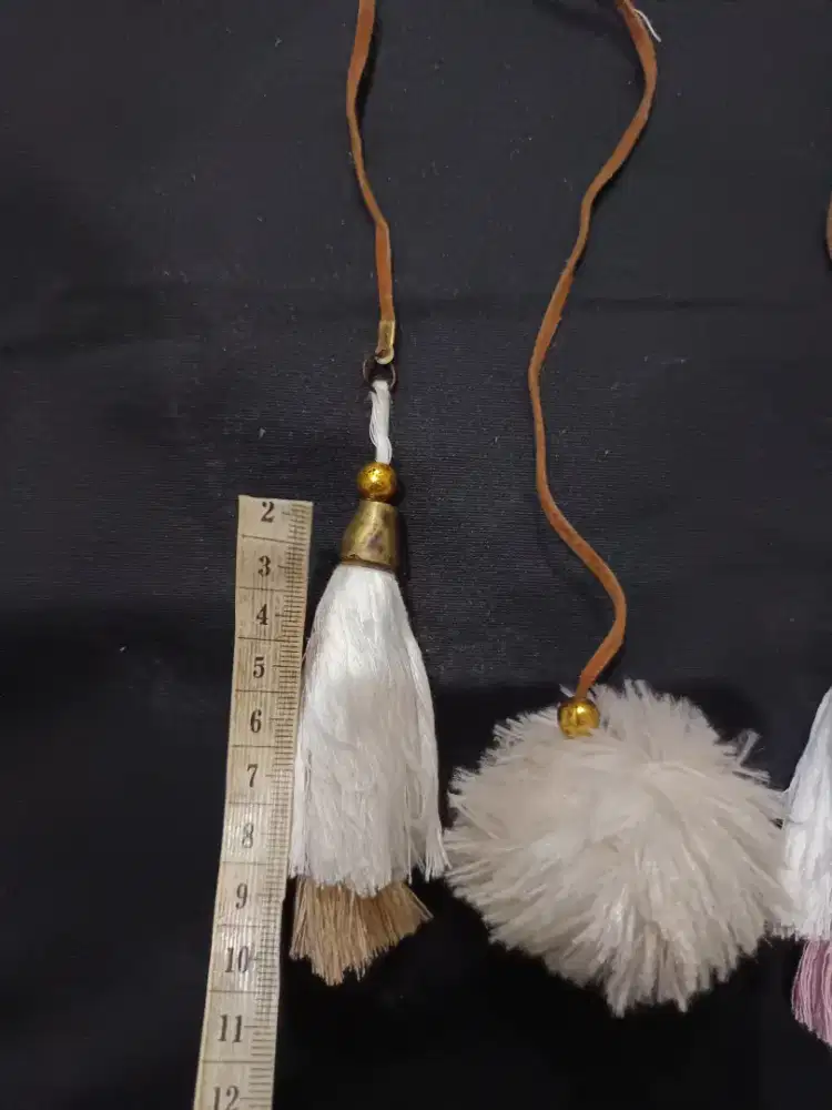 Tassel pompom tali semi kulit 3000 rupiah saja