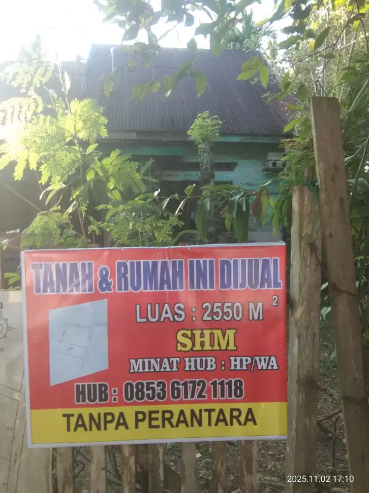 Tanah dan rumah dijual