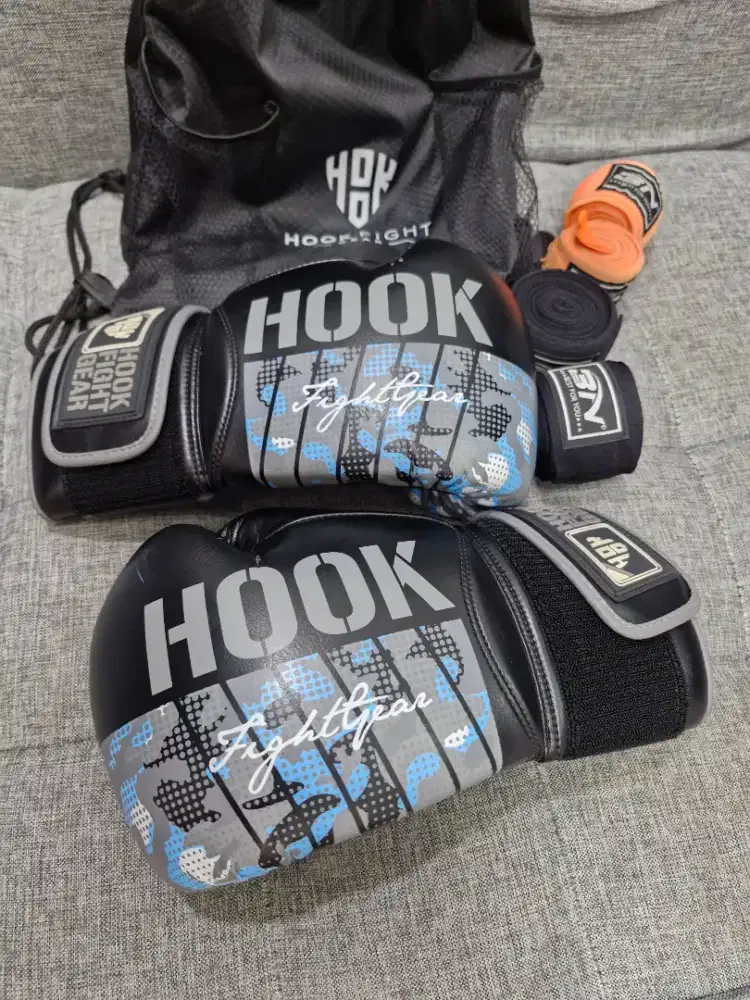 SARUNG TINJU HOOK FIGHT GEAR BOXING
GLOVES HOOK MUAY THAI GLOVES HOOK