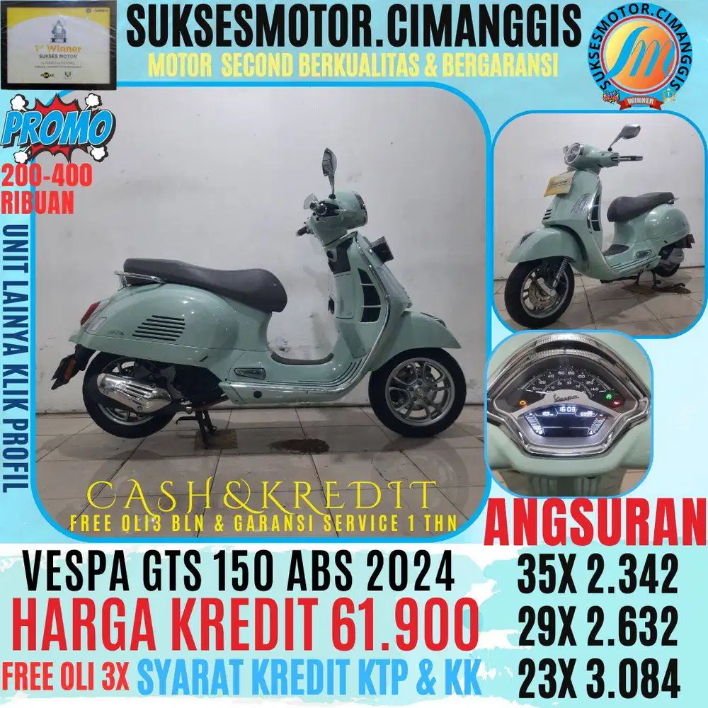 VESPA GTS 150 ABS CASHBACK UPTO 700 RIBUAN FREE OLI 3 BLN