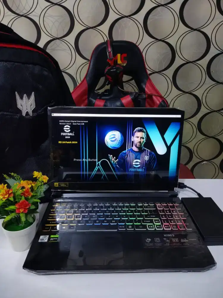 Laptop Acer nitro i7 gen 10 GTX 1650ti