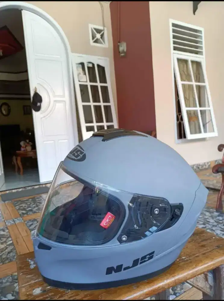 HELM FULLFACE NJS ZX1 SOLID ABU-ABU DOFF