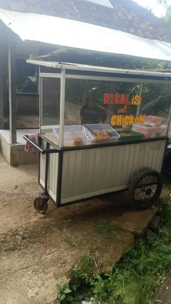 Grobak gorengan d jual segera