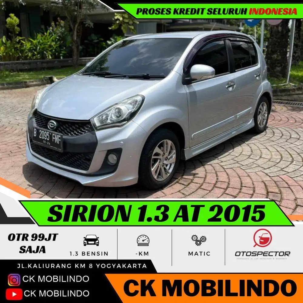 (Dp15jt) Daihatsu Sirion Matic 2015 Orisinil Pajak Baru Kredit Murah