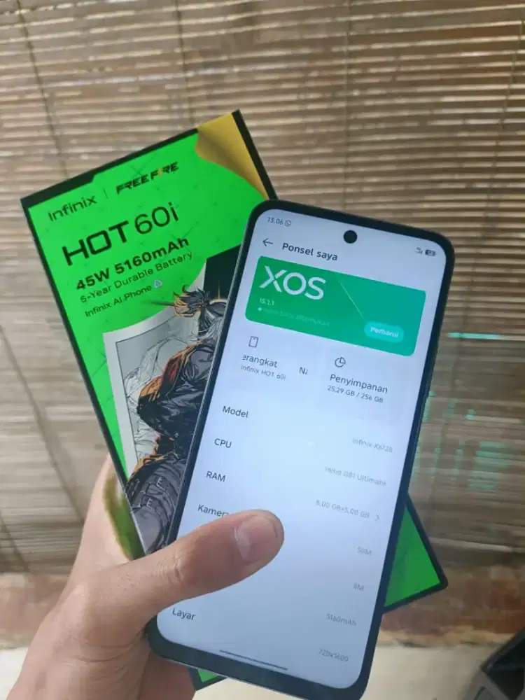 INFINIX HOT 60i ram 16/256