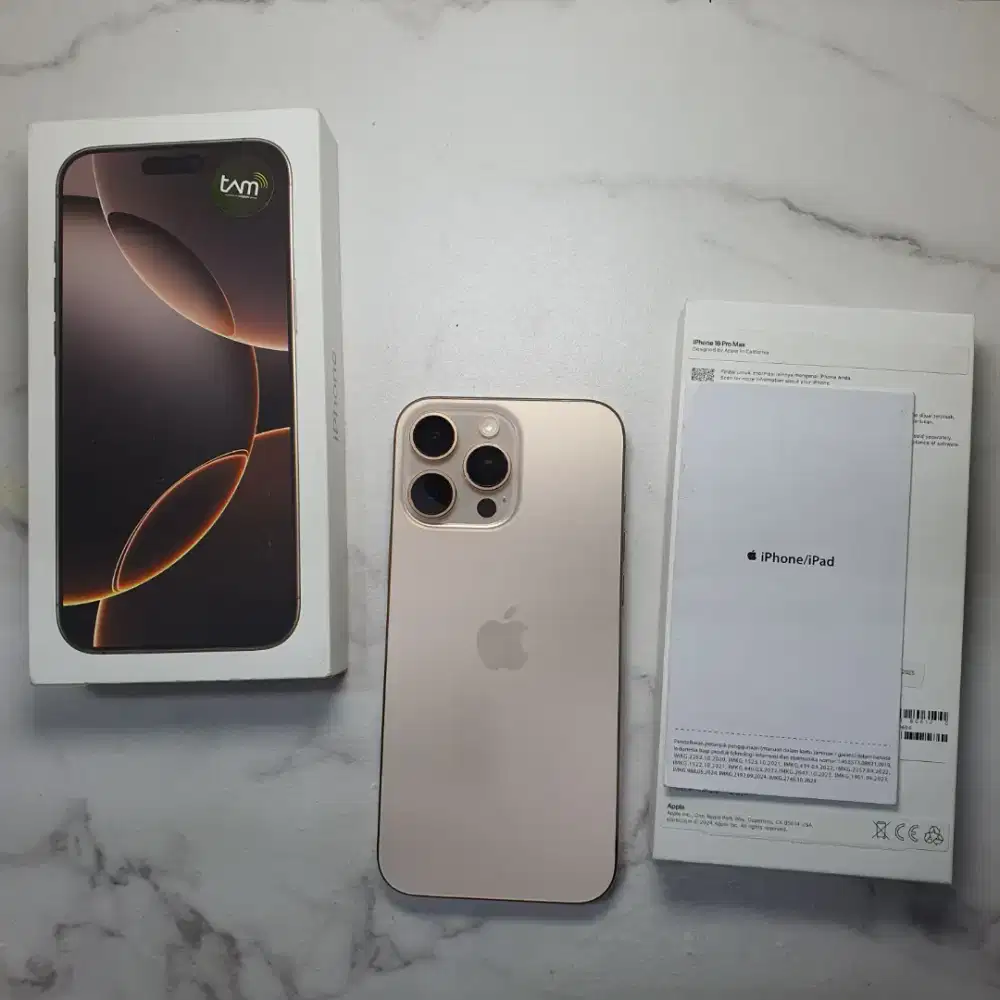 iPhone 16 Pro Max 256 Desert Titanium garansi IBOX