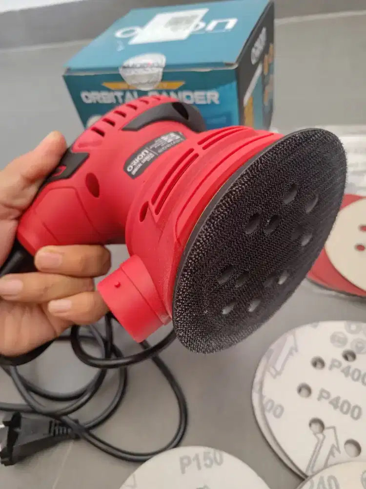 orbital sander / mesin amplas bulat buat kayu/tembok merk orion