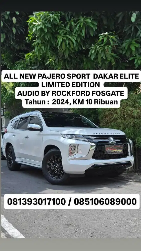 km 10 ribuab,ALL NEW PAJERO SPORT DAKAR ELITE LIMITED EDITION, tb 2024